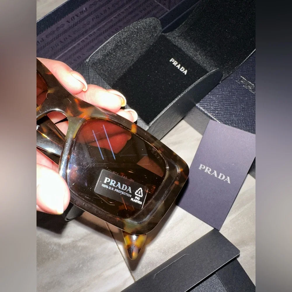 Prada Brown Tortoise Sunglasses - Picture 15 of 17